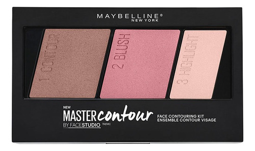 Paleta Master Contour Maybelline Highlighter Tone Nude - Light