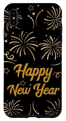 Funda Para iPhone XS Max Feliz Año Nuevo-02