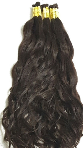 Cabelo Humano Natural Ondulado Brasileiro 70/75 Cm 50gr