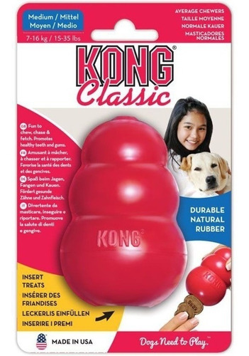 Juguete Kong Classic Interactivo Perro - Talla M