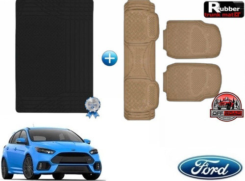 Tapetes 3pz + Tapete Cajuela Rd Ford Focus Rs 2015