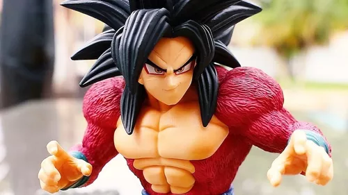 Boneco Dragon Ball Z Goku Super Sayajin 4 Dokkan Battle Anniversary  (Diorama) - Bandai