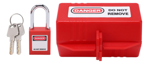 Kit De Bloqueio De Segurança Power Plug Com Cadeado De 38 Mm