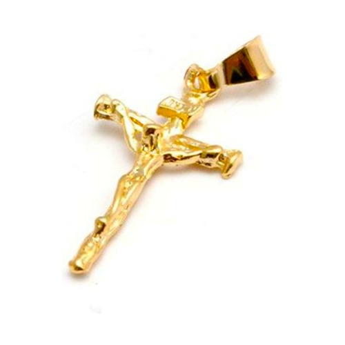 Dije Crucifijo Oro 18 Kilates Modelo Cruz 25mm X 15mm 2024