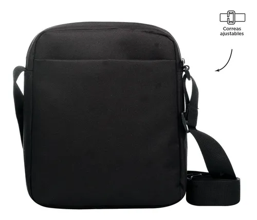 Bolso Carriel Manos Libres Totto Para Hombre Pastizal Color Negro Color de  la correa de hombro Negro Diseño de la tela Liso