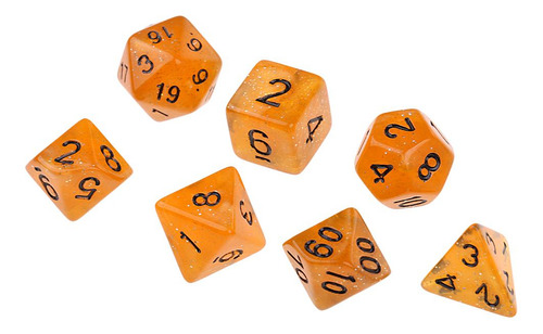 Paquete De 5-6 7 Piezas Juego De Dados Poliédricos D6 D8