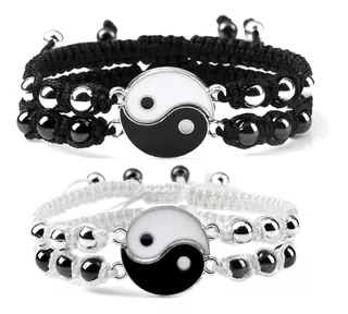 Pulsera Yin Yang Tai Chi Para Parejas Amigos Conexión 2und