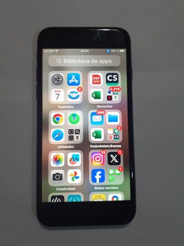 Celular Apple iPhone 8 Silver 64 Gb Negro, Cable Y Cargador