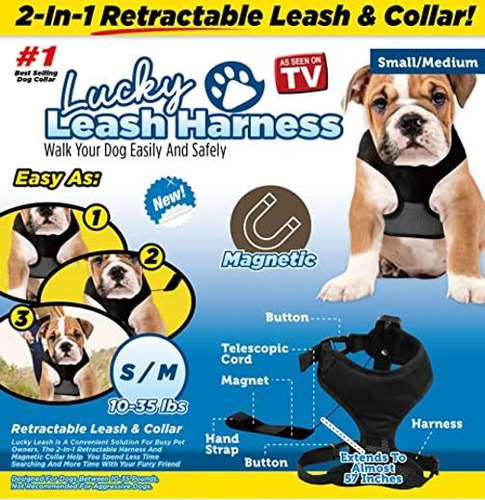 Coleira Para Cães E Gatos Pets Magnética Retrátil Leash