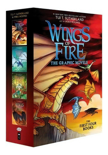 Wings Of Fire Graphix Paperback Box Set (books 1-4), De Tui T. Sutherland. Editorial Scholastic Us, Tapa Blanda En Inglés