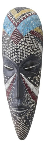 Otartu Máscara Africana Escultura De Pared Tallada A Mano Má