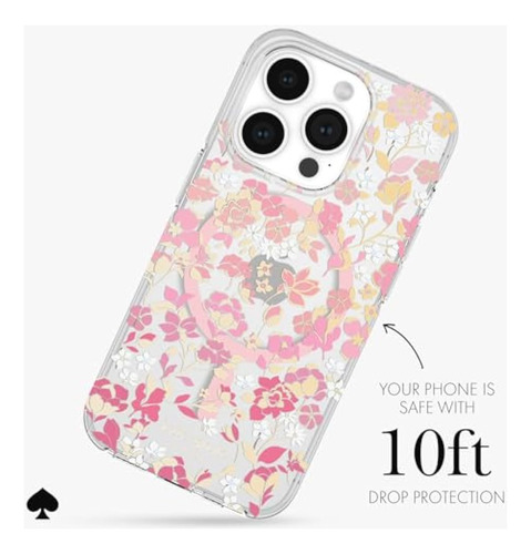 Capa Kate Spade New York Para iPhone 15 Pro, Compatível