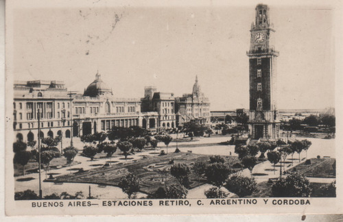 Postal De Buenos Aires - Estacion Retiro Año 1926  Circulada