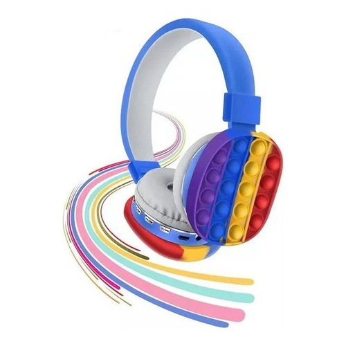 Auriculares Bluetooth Pop It Multicolor Inalámbrico Niños
