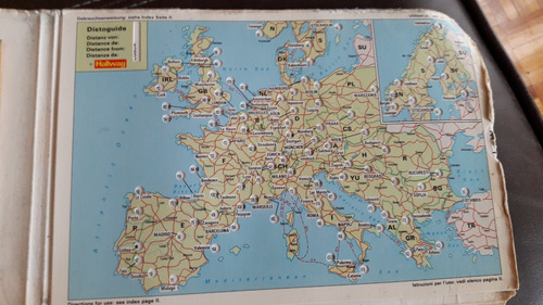 Turismo Excelente Mapa De Europa Hallwag 