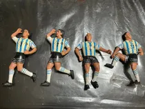 Comprar Lote 4 Muñecos Fútbol Selección Argentina 1998 No Cabezones