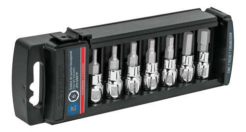Juego Dados 3/8' Std Hexagonal 7 Pz Truper 14169