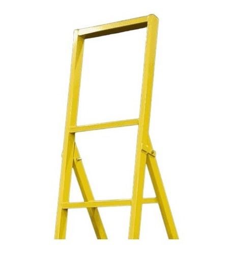 Escada 6 Degraus Amarela Pintor Reforçada Fertag