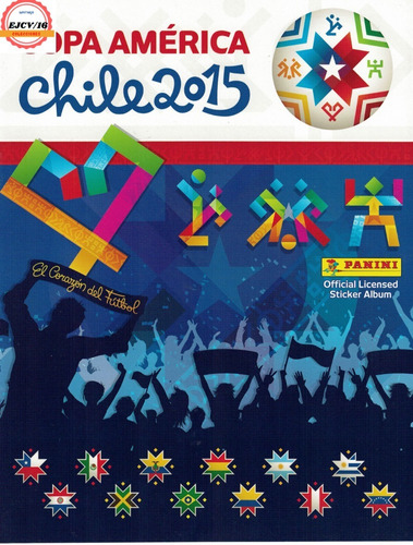 Imagen 1 de 1 de Album Copa America Chile 2015 Completo A Pegar Panini