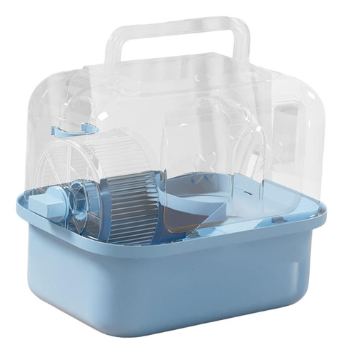 Hamster Cage Ejercicio De Juego De Juego Con Hábitat Azul