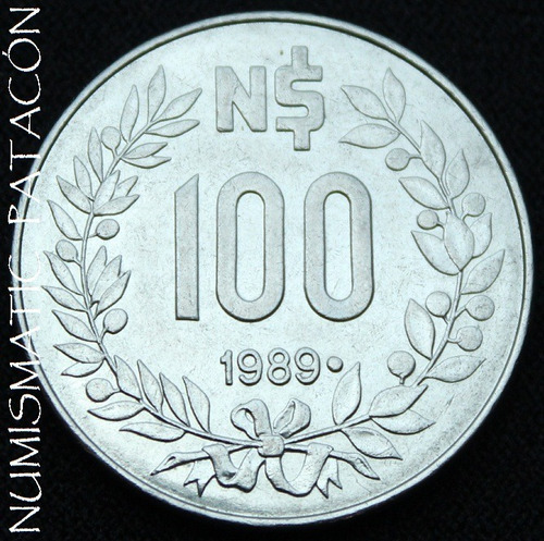 Moneda De Uruguay 100 Nuevos Pesos 1989 Gaucho - Excelente