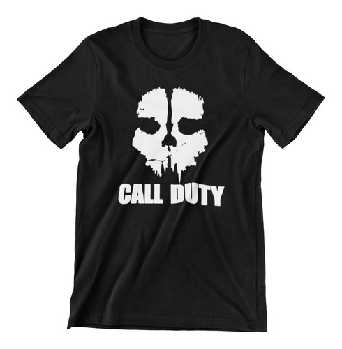 Polera - Call-duty - Cara - Juvenil 100% Algodón