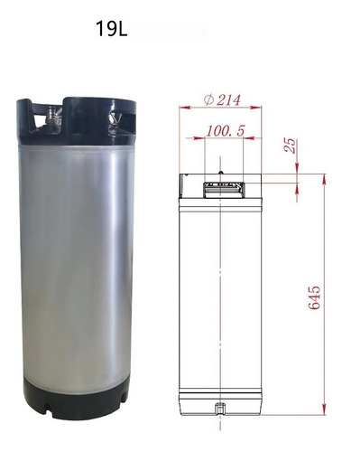 Barril Cornelius Corny Cerveza 19 Litros Conexion Pin Lock (Usado)