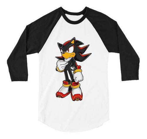 Playera Raglan 3/4 Shadow Sonic Sega Retro