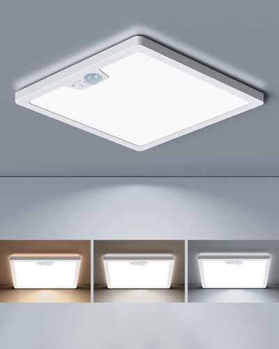 Lámpara Techo Sensor Movimiento 12, 24w, 3 Temporizadores