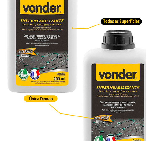 Impermeabilizante Contra Água Umidade Manchas 900 Ml Vonder