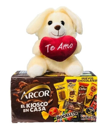  Peluche Con Bombones Combo San Valentin En Golosinar