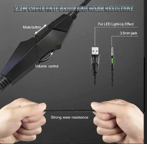 Imagen 5 de 9 de Audífonos Diadema Gaming Onikuma K19 Xbox Ps4