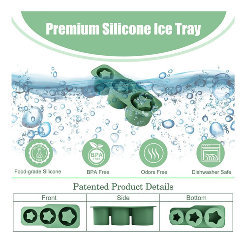 Kitbeads 1 Ppcs Silicona Vumor De Hielo Moldes De Cubo De En