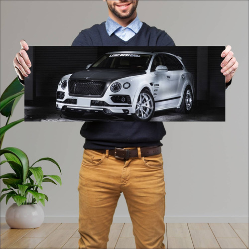 Cuadro 30x80cm Auto 2017 Bentley Bentayga By Fai 289