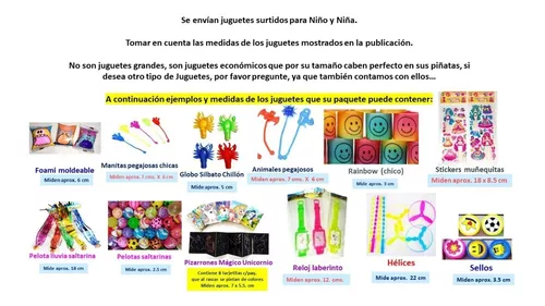 50 Juguetes Regalos Fiestas Piñatas Infantiles Niños Premio