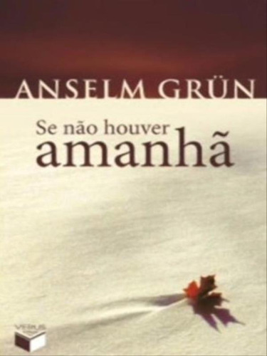Se Não Houver Amanhã, De Grün, Anselm. Editora Verus, Capa Mole Em Português