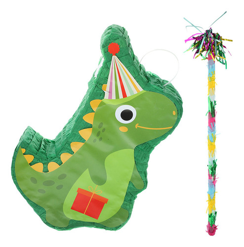 Bonita Piñata De Dinosaurio Para Decoración De Fiesta