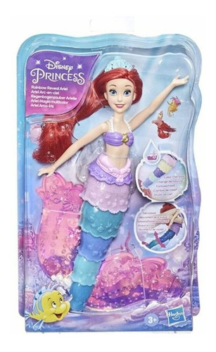 Muñeca Disney Princesa Ariel Magia Multicolor