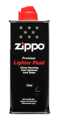 Imagen 1 de 10 de Encendedor Zippo Bencina Fluid 4 Oz Original 125 Ml