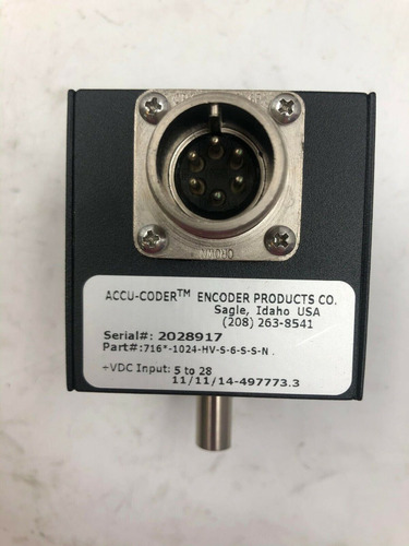Encoder Products Accu-coder Model 716 Item-016609 I1-5