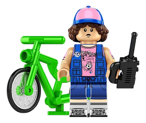 Dustin Stranger Things Figura Para Armar Bicicleta Juguete