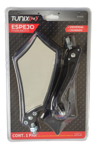 Tunix Espejo Para Motocicleta Universal Cromado