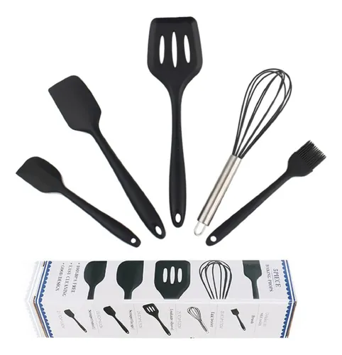 comprar Juego De 5 Utensilios De Cocina De Silicona 