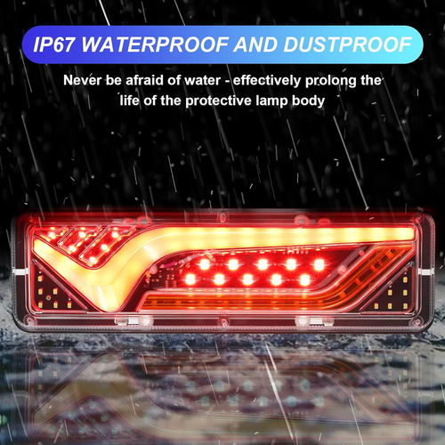 Nwpangu Iluminación Trasera Led Para Camión De 12 V 24 V, Lá