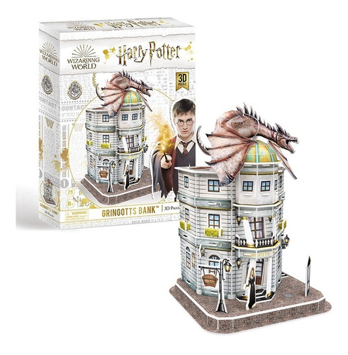 Banco Gringotts Harry Potter Puzzle 3d 74 Piezas Original