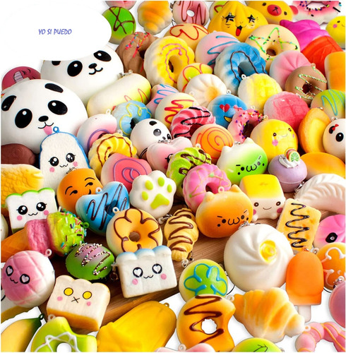 Squishy Llavero Apretable Kawaii Souvenir Piñata Regalo X 10