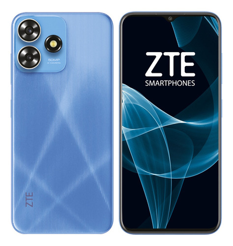 Zte Smartphone V50 Smart 128gb 4gb Ram Azul Desbloqueado