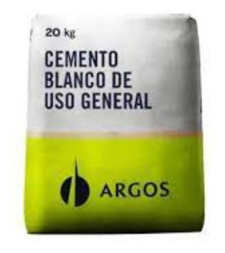 Cemento Blanco Importado Saco 20 Kg Argos