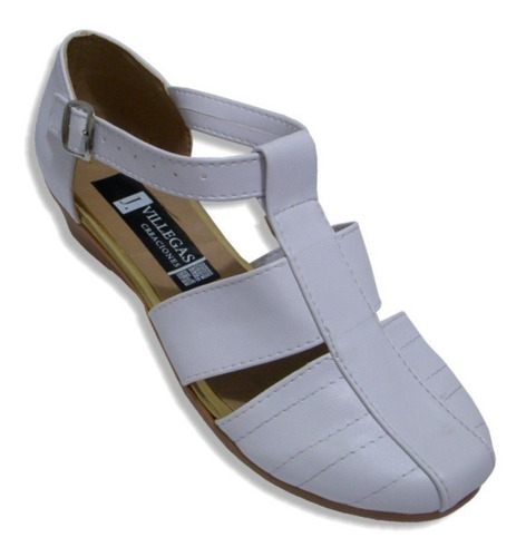 Imagen 1 de 3 de Zapato Huarache Tipo Piel Con Tacón Flat Mujer Empeine Alto