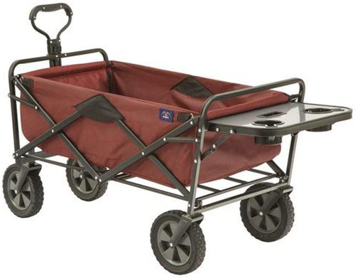 Mac Sports Collapsible Outdoor Utility Wagon With Folding Ta